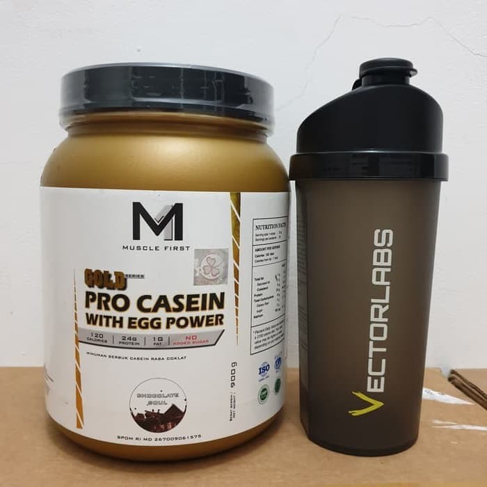 Jual Jual Muscle first gold CASEIN pro with egg power whey protein 2lbs ...