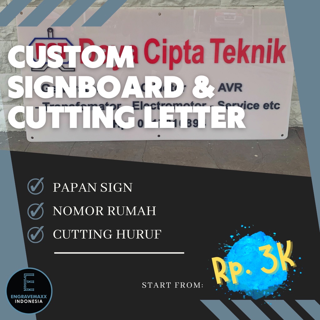 Jual Huruf Custom Potong | Akrilik Potong | Sign Letter Akrilik ...