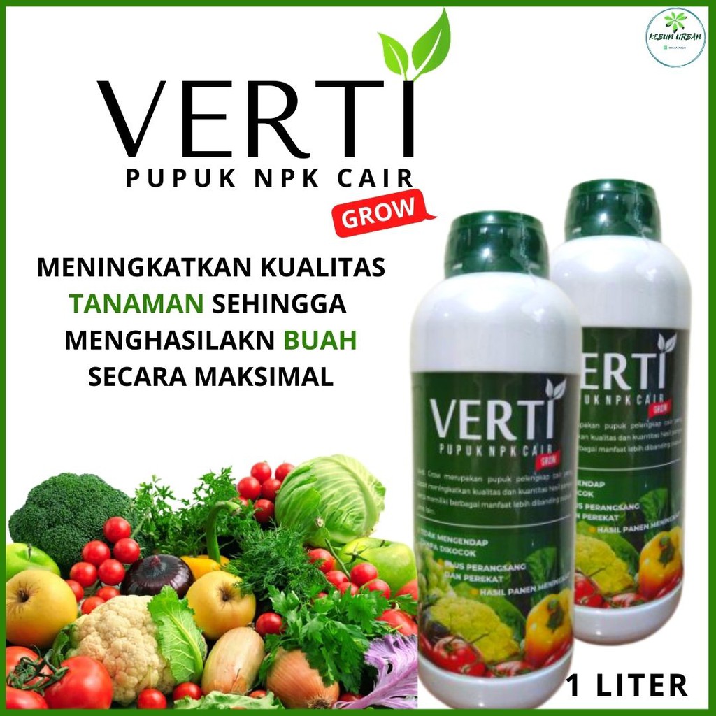 Jual Pupuk Verti Grow Pupuk Npk Cair Pupuk Bagi Sayur Dan Buah Shopee Indonesia 9379