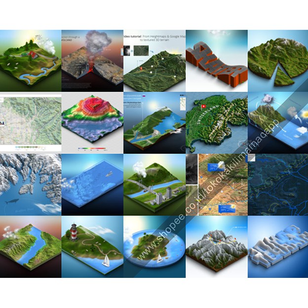 Jual 3D Map Generator Terrain from Heightmap (MAC/WIN) | Shopee Indonesia