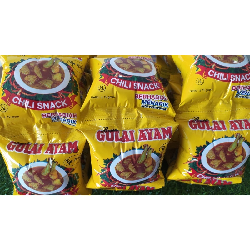 Jual GULAI AYAM SNACK JADUL KEMASAN BARU - 10pcs | Shopee Indonesia