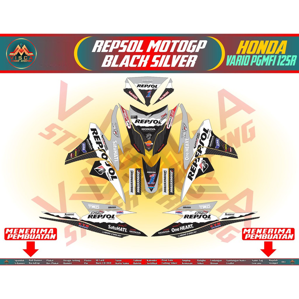 Jual Decal Sticker Full Body Honda Vario 125 FI - Striping Motor Vario