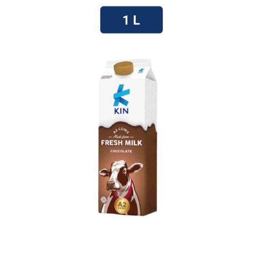 Jual KIN Pasteurised Fresh Milk Chocolate 1 L | Shopee Indonesia