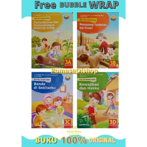 Jual BUKU TEKS TEMATIK TERPADU UNTUK SD/MI KELAS 3 TEMA 3A.3B.3C.3D ...