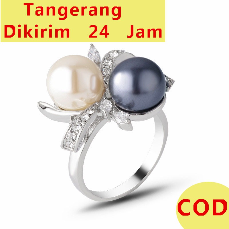 Jual CINCIN WANITA ANTI KARAT WARNA EMAS BUNGA PERMATA AMERICAN DIAMOND EKA  SWASA SCP0076 di Seller circlesweet - Dr. Sutomo, Kota Surabaya