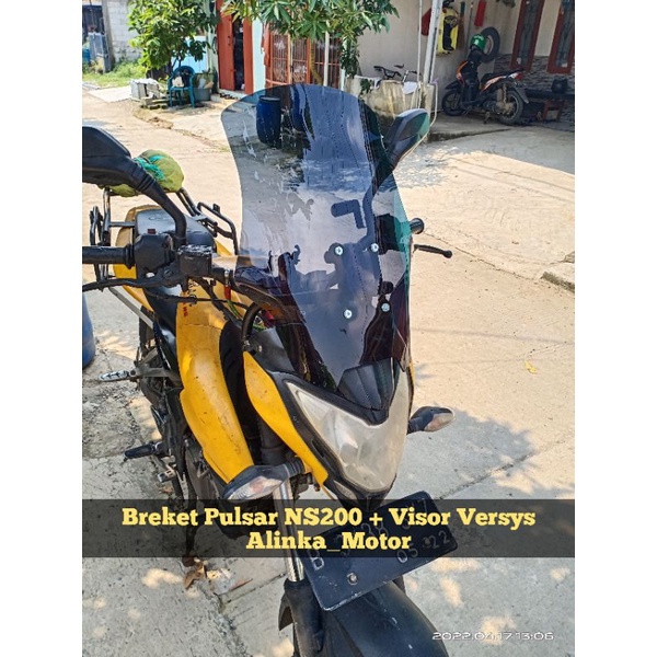 Jual PAKET Breket NS200+Visor Versys Pulsar NS200 50cm Visor Pulsar
