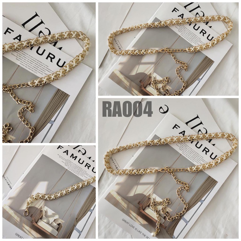 Jual VENDI - Belt Rantai Wanita Gold Elegant Tali Pinggang Simple Ikat ...