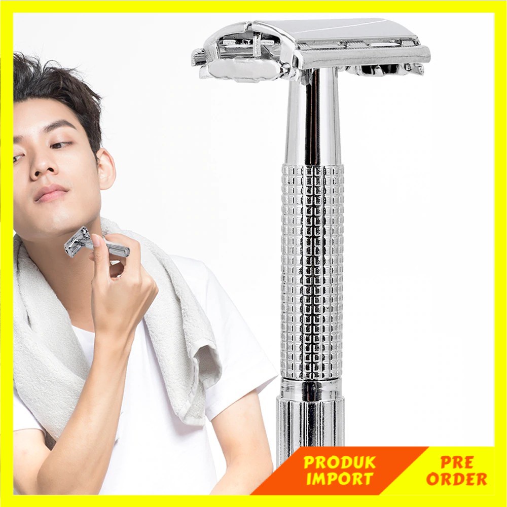 Jual PRODUK IMPORT Safety Double Edge Razor For Men Barber Straight ...