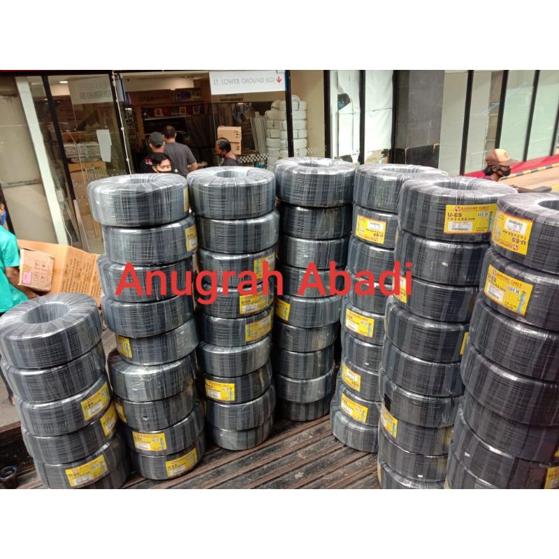 Jual (Per Meter) Kabel Telepon Drop Wire Dropwire Telpon SUPREME 1x2x0.6mm U-ES Tembaga