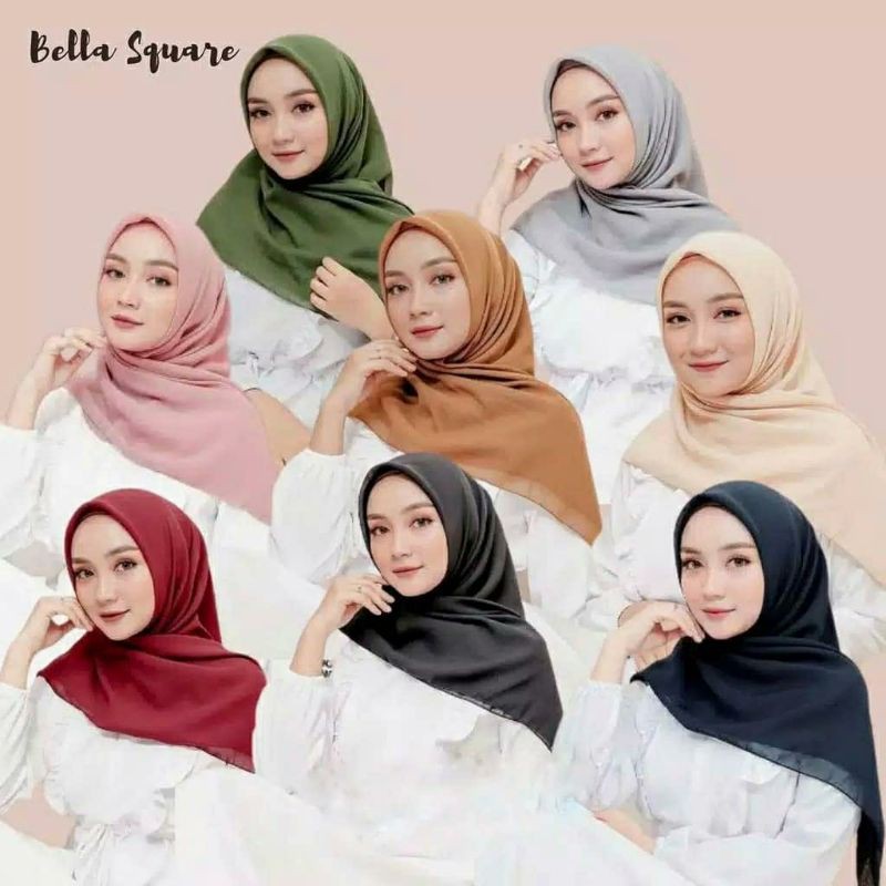 Jual Bella Square / Jilbab Bella Square | Shopee Indonesia