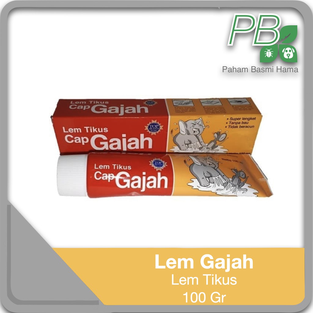 Jual Lem Tikus Cap Gajah Basmi Tikus Tube 100 Ml Shopee Indonesia 7090