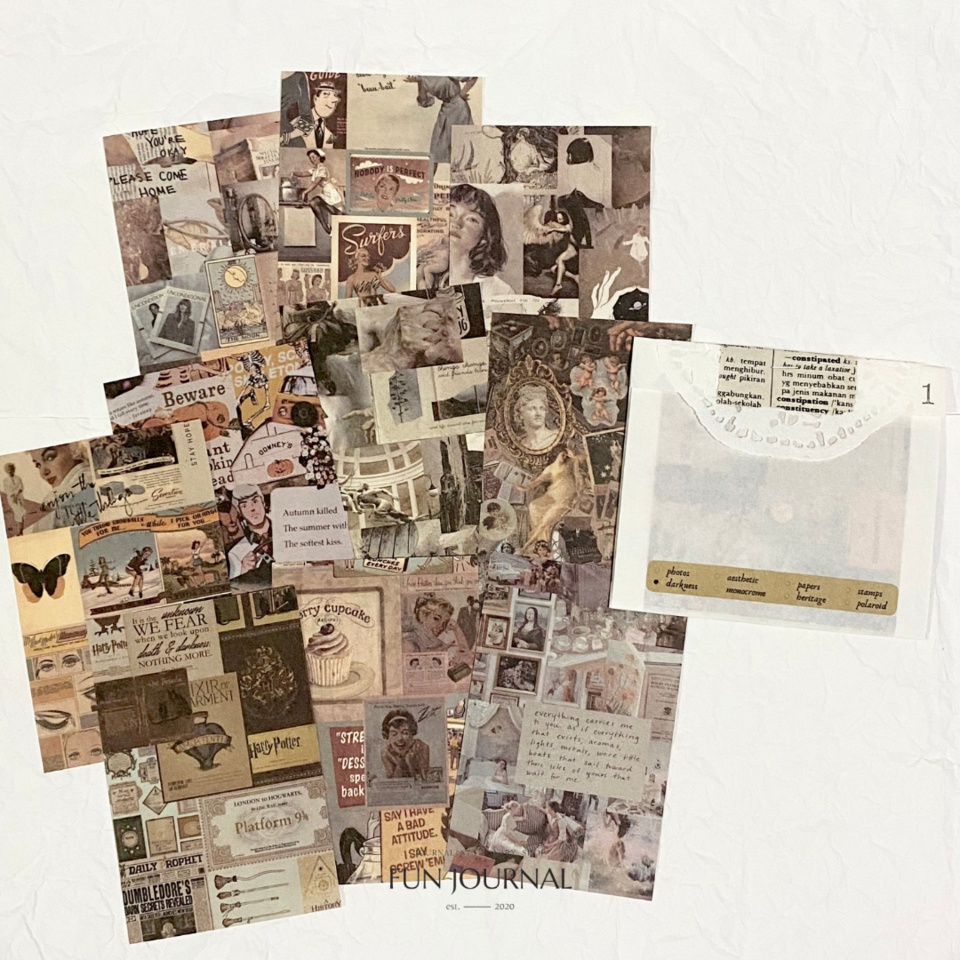 Jual COLLECTION OF PIECES VINTAGE DECORATION PAPER UNTUK JURNAL JOURNAL ...