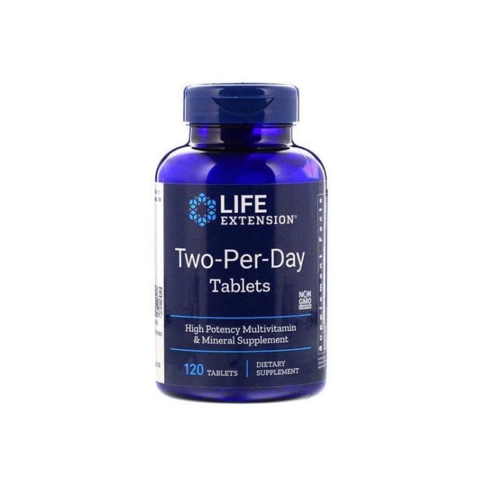 Jual Life Extension Multi Vitamin Two Per Day 120 Tab/Ori USA MultiVit ...