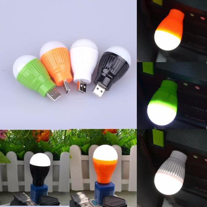 Jual Bohlam Led Mini USB Tanpa Kabel / Lampu USB Led USB LED Portable ...