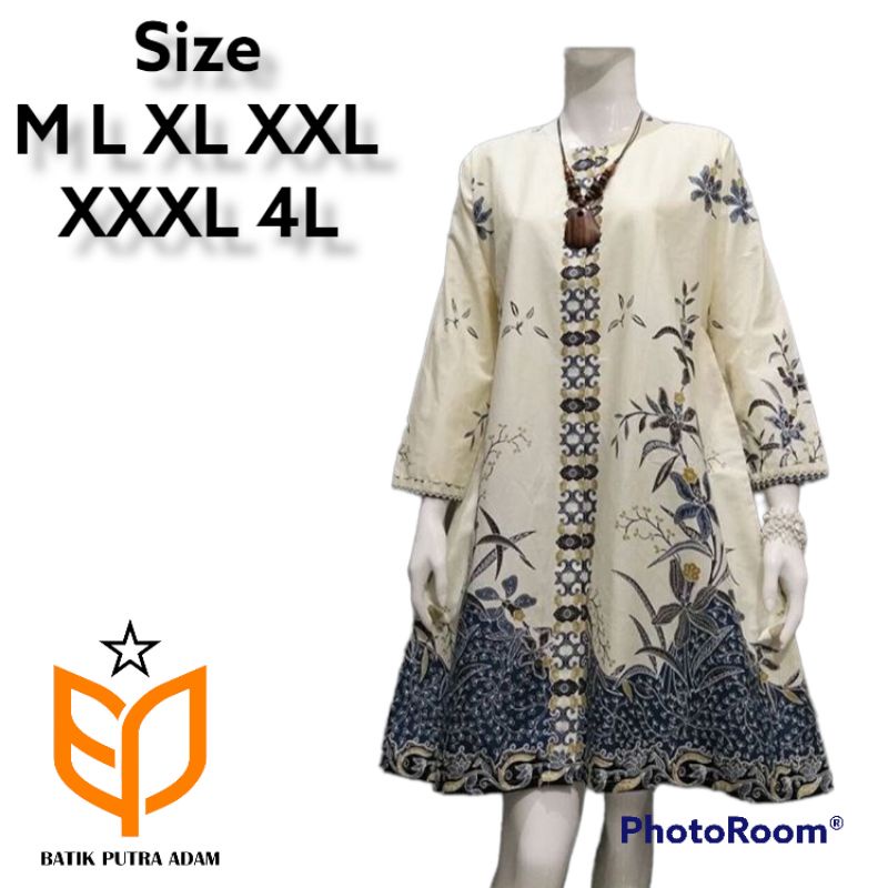 Jual Tunik Batik Terbaru 2022 Kekinian Atasan Batik Jumbo Ld 120 Cm