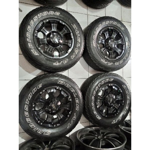 Jual velg racing offroad tuff ring 16 plus ban 245 70 r16 pcd baut ...