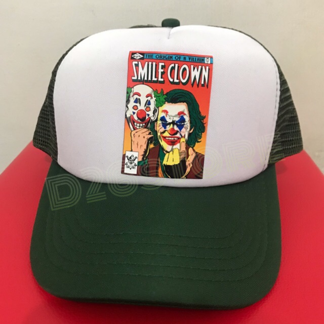 Jual Topi Joker Smile Clown The Origin of a Villain Arthur Fleck Joaquin Phoenix ( Film Joker ...