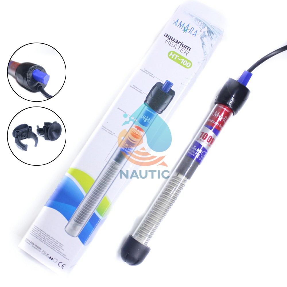 Jual PEMANAS AIR AKUARIUM HEATER AQUARIUM AQUASCAPE AMARA 50 , 75 , 100 WATT  | Shopee Indonesia