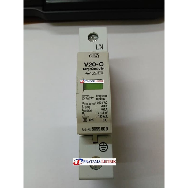 Jual Penangkal Petir - Surge Arrester OBO V20-C 1Phase | Shopee Indonesia