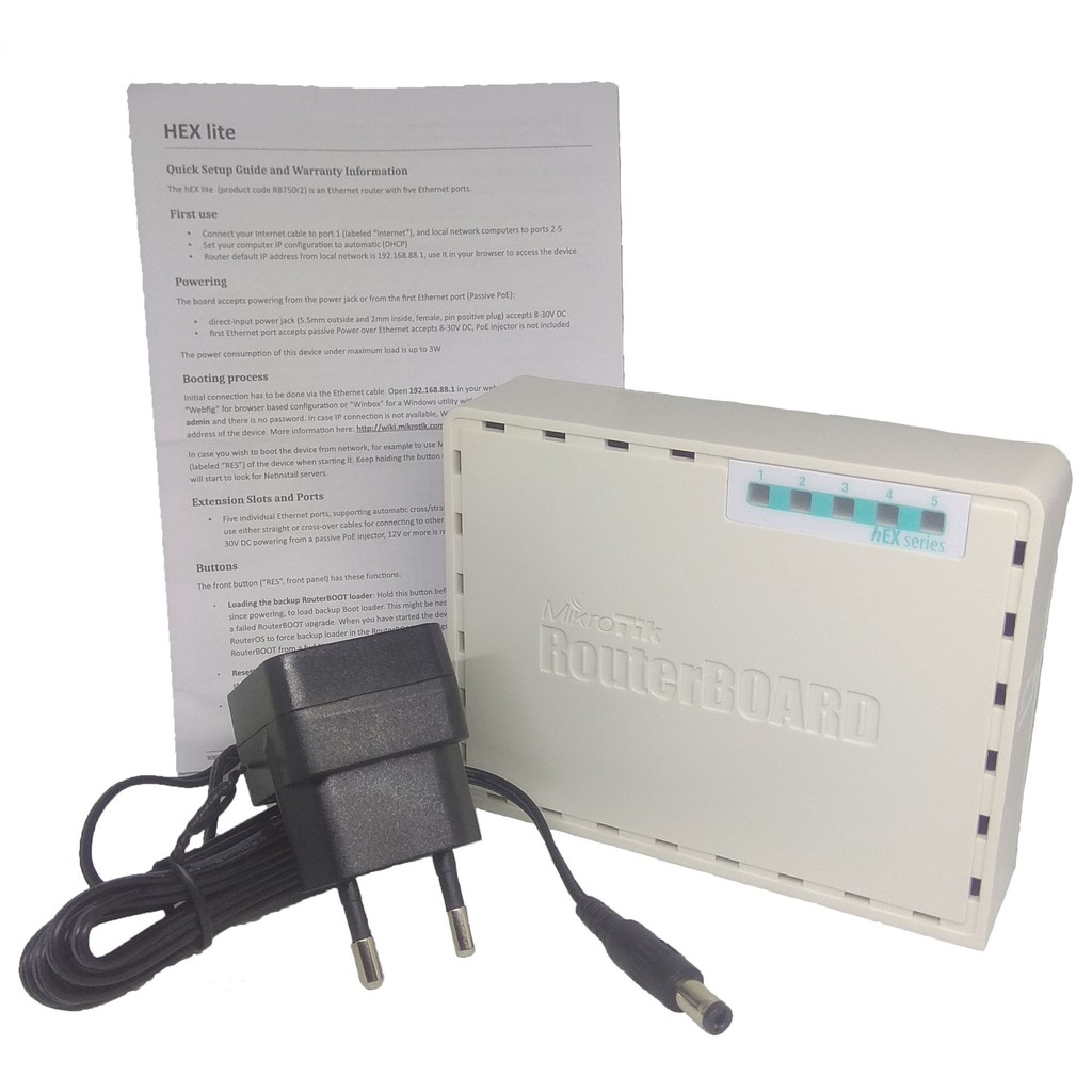 Jual Router Mikrotik RB750R2 / RB750 /RB750 R2 HEX LITE | Shopee Indonesia