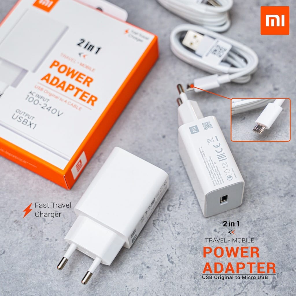 Charger Xiaomi Redmi Note Pro Mdy10 EF 18w Fast Charging Micro dan  Type-C Ori 99