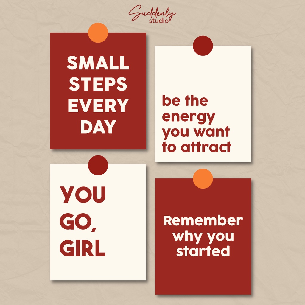Jual Quote Card #1 - [FREE DOT STICKER] - SUDDENLY STUDIO | Shopee ...