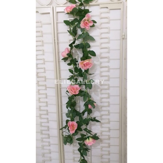 Jual Bunga Mawar Rambat Artificial (2 Meter) / Rose Juntai Pink ...