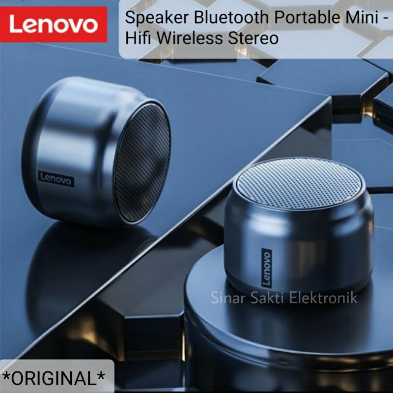 Jual Lenovo Speaker Bluetooth Portable Hifi Wireless Stereo Mini