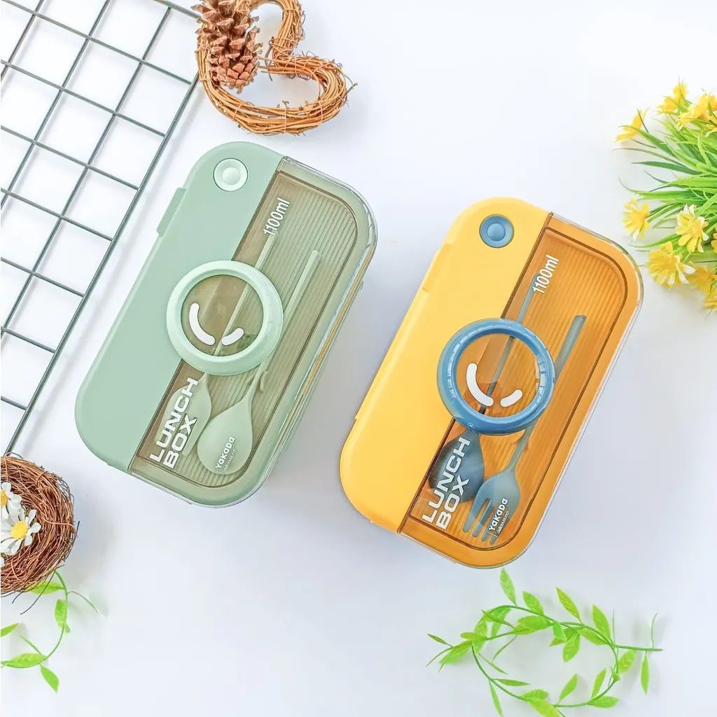 Jual Kotak Makan Bentuk Kamera Kotak Persegi Lunch Box Camera 1100ml