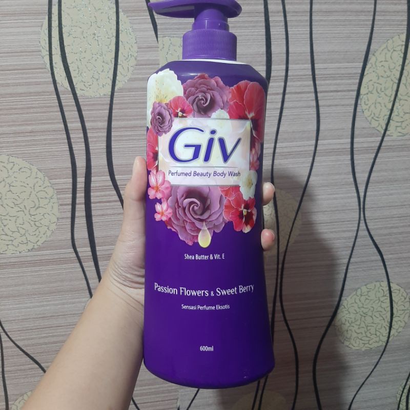 Jual Giv Passion Flowers Sweet Berry Sabun Mandi Cair Ml Shopee