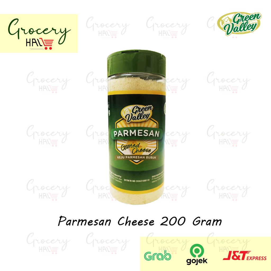 Jual GREEN VALLEY PARMESAN GRATED PARMESAN CHEESE 200 GRAM ( KEJU ...