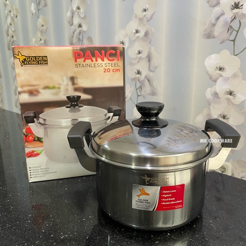 Jual Golden Flying Fish - Panci Stainless Steel Handle Bakelite 20cm ...
