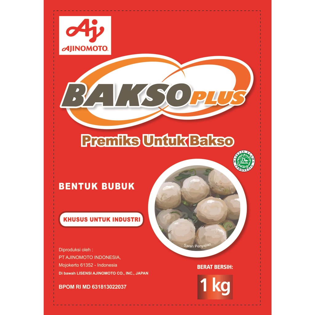 Jual Ajinomoto Baksoplus Tepung Premiks Untuk Olahan Bakso 1kg Shopee