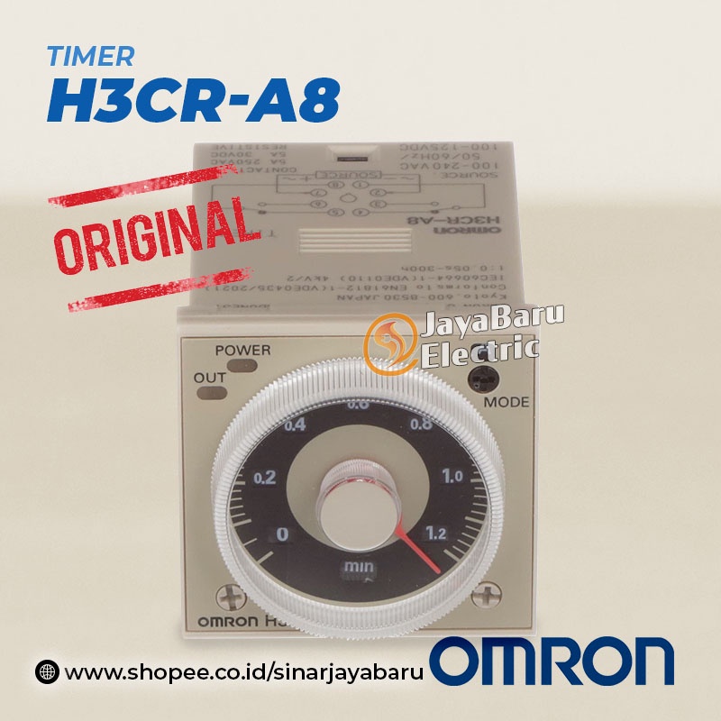 Jual Timer Relay OMRON H3CRA8 H3CR H3CRA8 24V 220V ORIGINAL Shopee