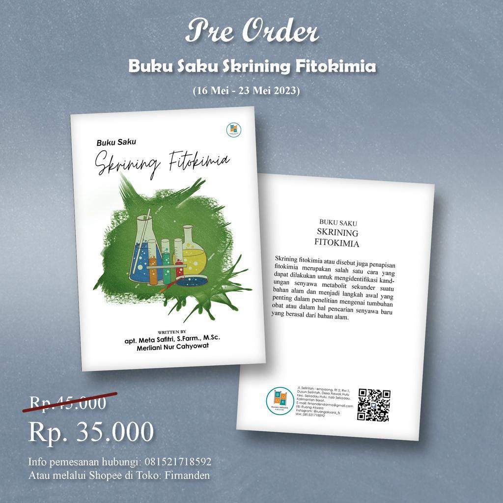 Jual Buku Saku: Skrining Fitokimia | Shopee Indonesia