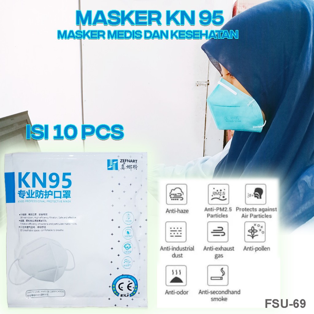 Jual MASKER KN95 ( 1 PACK ISI 10PCS ) | Shopee Indonesia