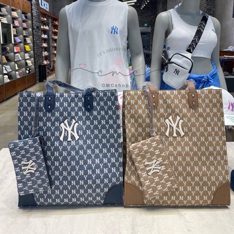 กระเป๋าสะพายข้างMLB JACQUARD MONOGRAM CROSS BAG mlb bag กระเป๋าสะพาย กระเป๋าNY  