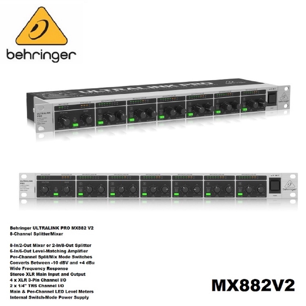 Jual Behringer ULTRALINK PRO MX882 V2 / MX882V2 / MX 882 V2 Mixer