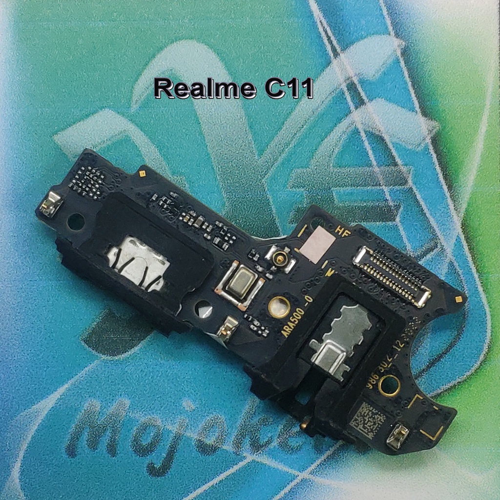 Jual Realme C3 papan konektor cas pcb UI board charger mesin bawah