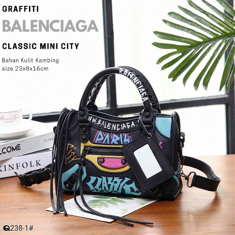 Tas balenciaga 2025 graffiti original