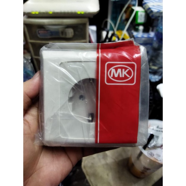 Jual Stop Kontak MK S4151 WHI 1Gang / Stop Kontak Arde / Stop Kontak ...