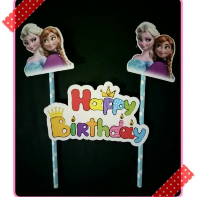 Jual Topper kue ulang tahun karakter frozen | Shopee Indonesia