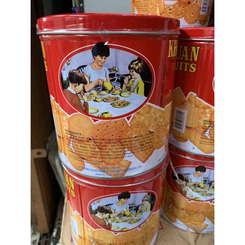 Jual Biskuit Kaleng Khong guan bulat 650g 650gr 650 gr