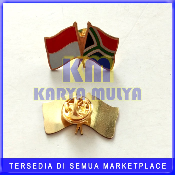 Jual Flag Pin Pin Bendera Persahabatan Indonesia Dan Afrika Selatan Km Shopee Indonesia