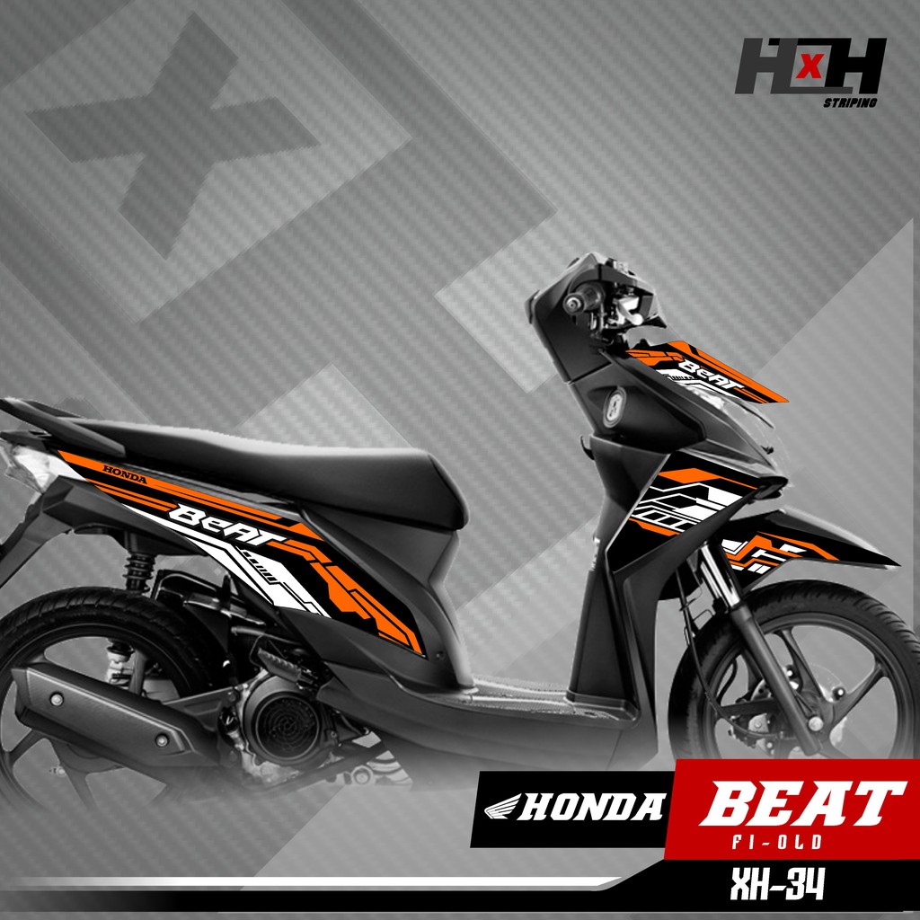 Jual Stiker Striping Honda Beat FI Old Tahun 2012 2013 2014 2015 2016