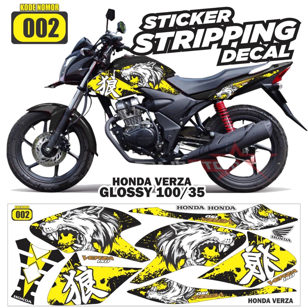 Jual Stiker Decal Striping Honda Verza Lama Variasi Wolf