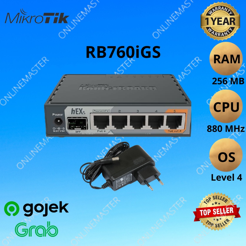 Jual Mikrotik Router RB760iGS hEX S | Shopee Indonesia