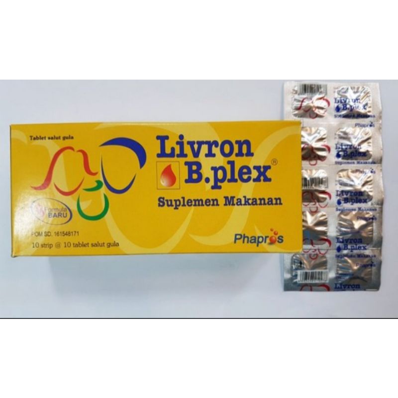 Jual Livron B Plex Box Isi 100 Tablet,multivitamin & Mineral | Shopee ...