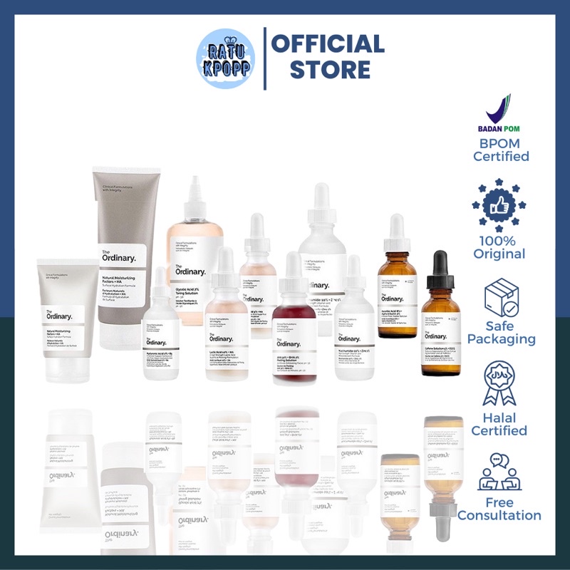 Jual THE ORDINARY Serum Niacinamide 10% + Zinc 1% | AHA BHA | Lactic ...