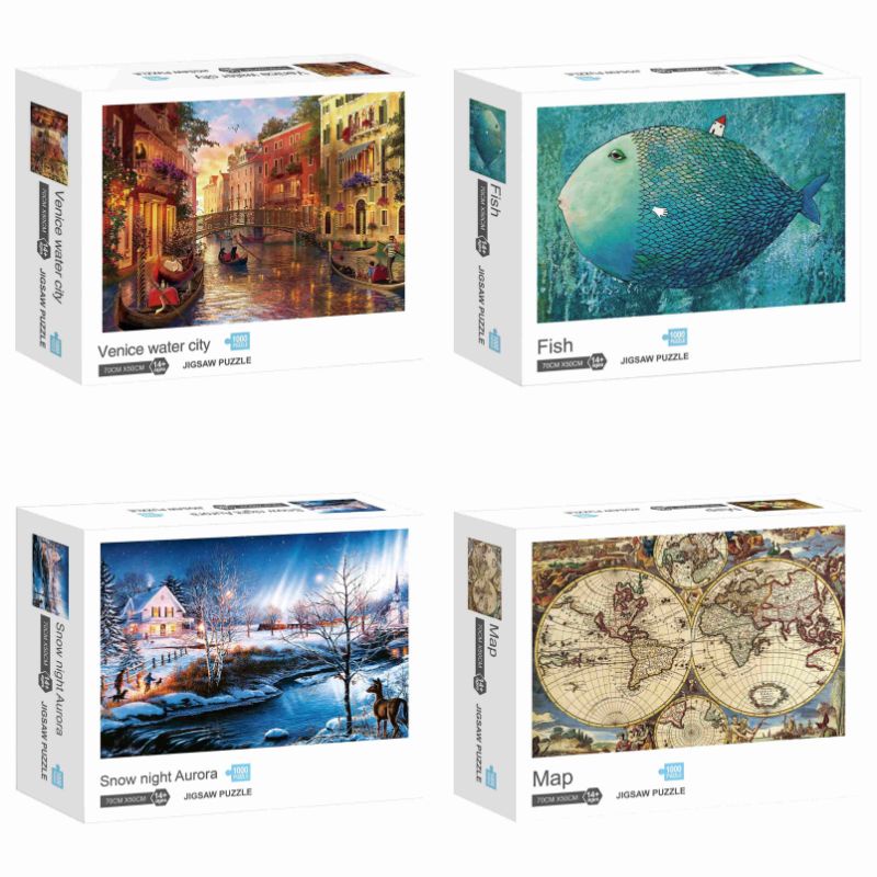 Jual Puzzle 1000 pcs ukuran 70cm x50cm pilih gambar | Shopee Indonesia